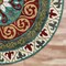 Homeroots 5 ft. Round Red & Sage Medallion Area Rug 396265 - alternate 2